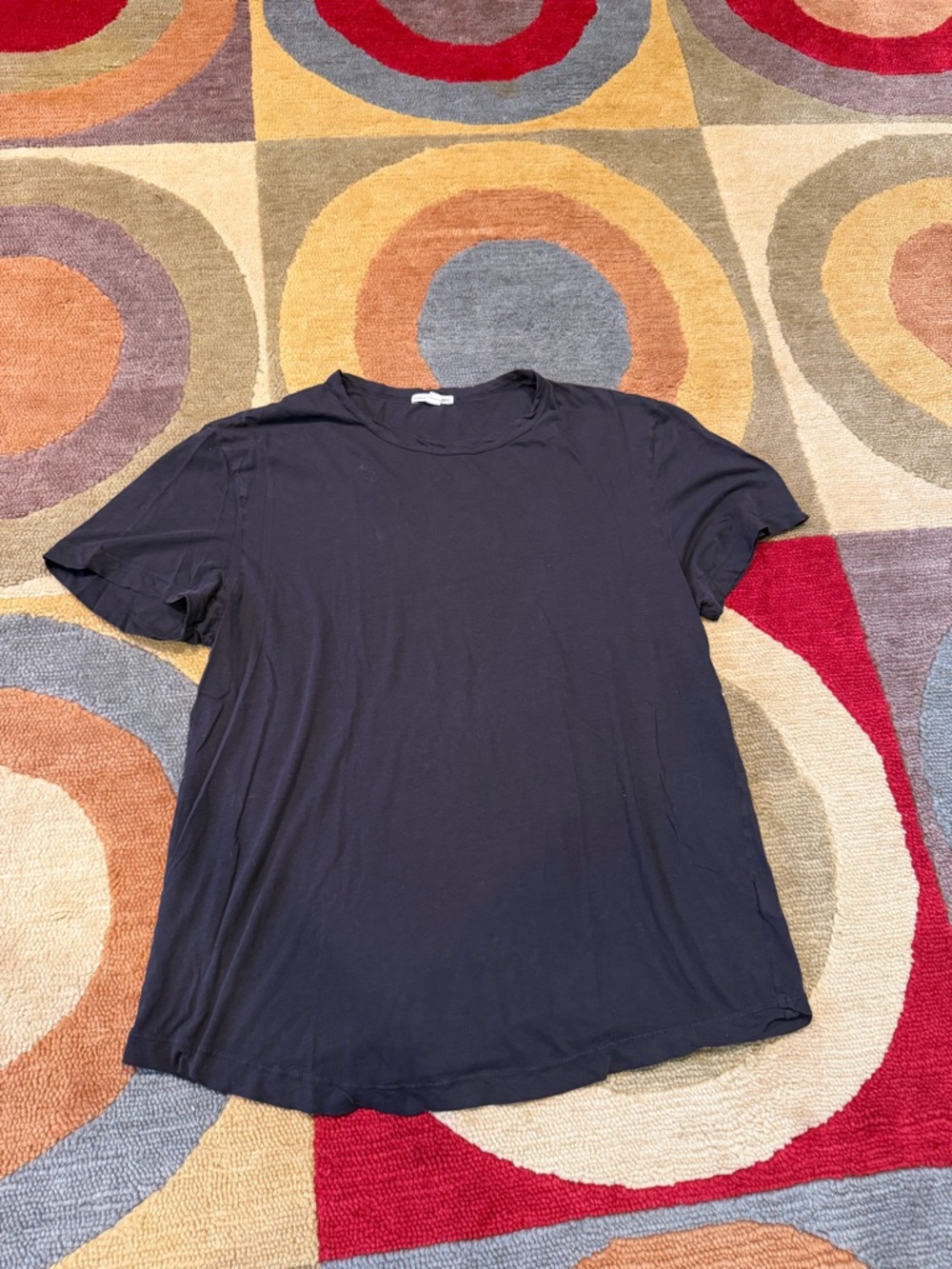 Standard James Perse Black Basic Short Sleeve Tee Shirt 100% Cotton Men’s Size 3